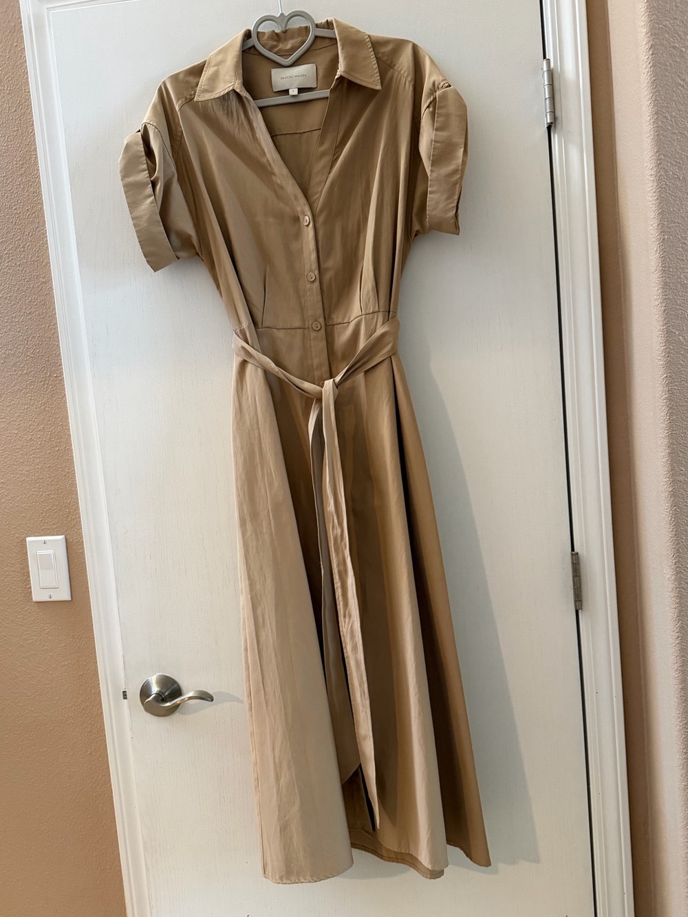 Brochu Walker Fía Belted Midi Dress with Tie Waist